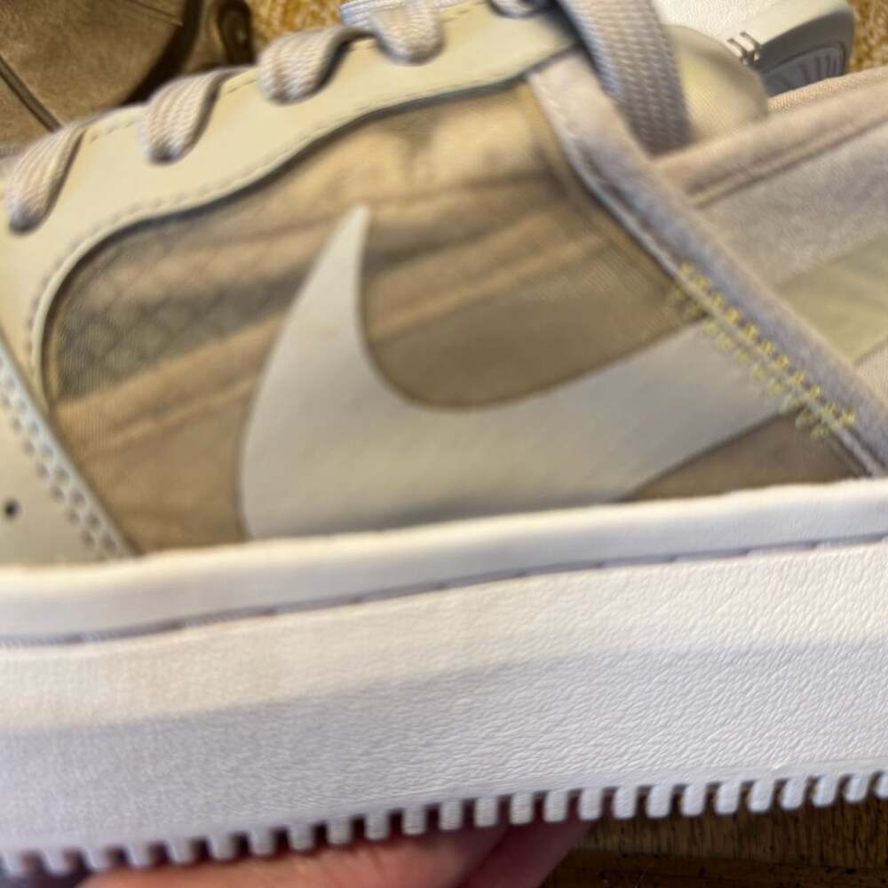 Nike Court Vision Alta TXT Women 8 Cream Saturn Gold Platform CW6536-200 - Picture 10 of 11